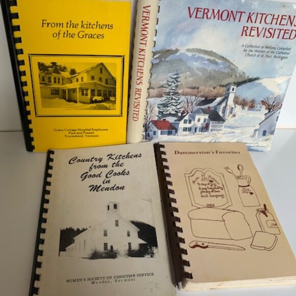#4220 VINTAGE COMMUNITY COOKBOOKS 4 EA VERMONT *READ BELOW* 4 VERMONT Community - Picture 1 of 5